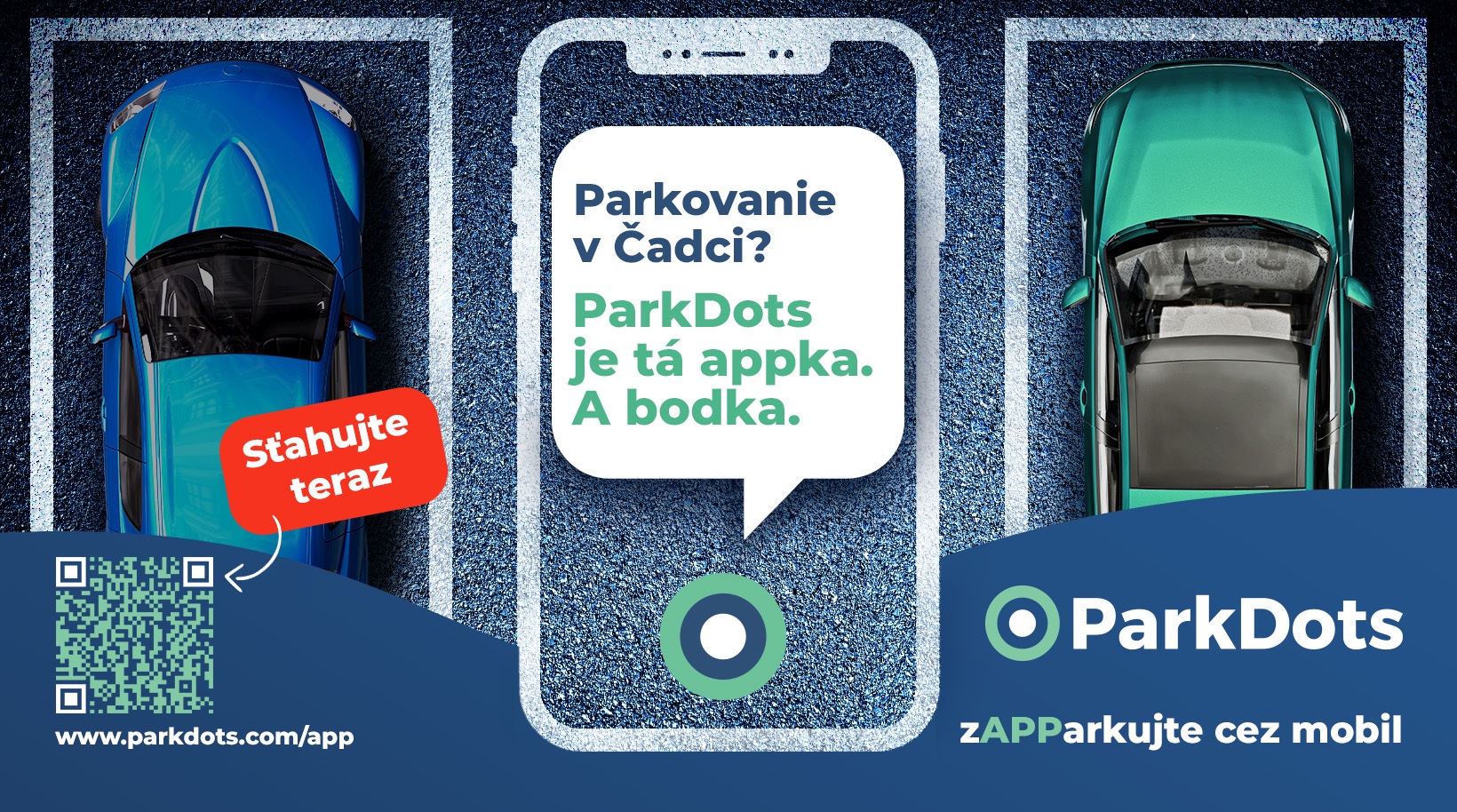 Parkovacia aplikácia je dostupná v obchodbon Google Play a Apple App Store